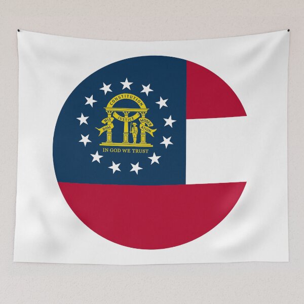 Item preview, Georgia Circle Flag Moving Away Gift, Homesick GA Present designed and sold by shitpostee.