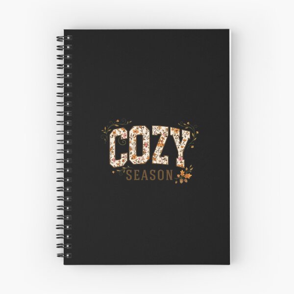 Item preview, Cozy Season Floral Fill Distressed Typography designed and sold by CarmelReichert.