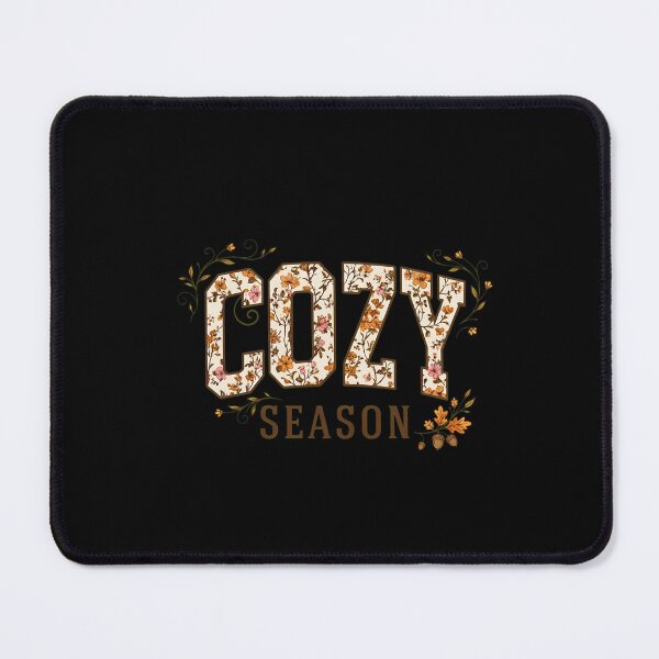 Item preview, Cozy Season Floral Fill Distressed Typography designed and sold by CarmelReichert.