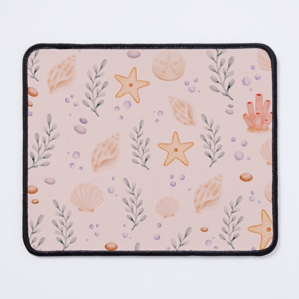 Item preview, Starfish Sand Dollar Coastal Seamless Pattern designed and sold by SheHood.