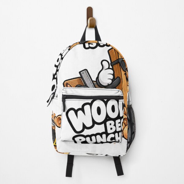 Item preview, Woodwork Because Punching People Is Frowned Upon Funny Design designed and sold by Kenzie & Co.