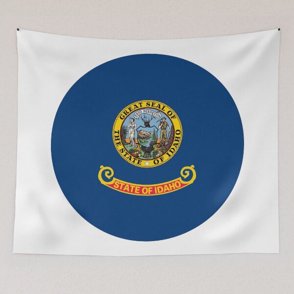 Item preview, Idaho Circle Flag Moving Away Gift, Homesick ID Present designed and sold by shitpostee.