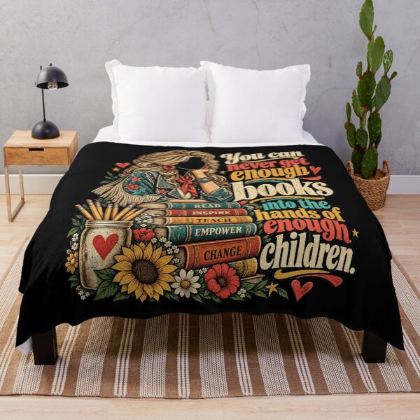 Item preview, You Can Never Get Enough Books Retro Teacher Reading Design designed and sold by SmithOscarShop.