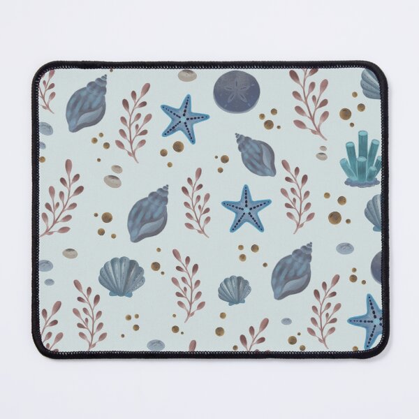 Item preview, Starfish Sand Dollar Coastal Seamless Pattern designed and sold by SheHood.