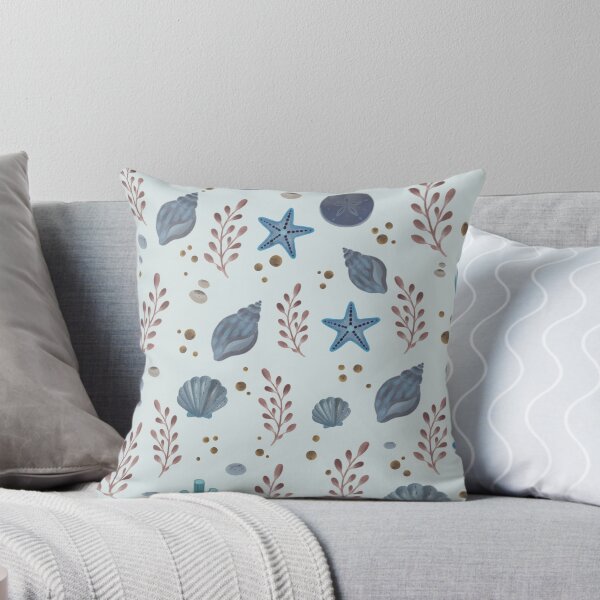 Item preview, Starfish Sand Dollar Coastal Seamless Pattern designed and sold by SheHood.