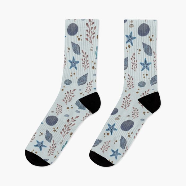 Item preview, Starfish Sand Dollar Coastal Seamless Pattern designed and sold by SheHood.