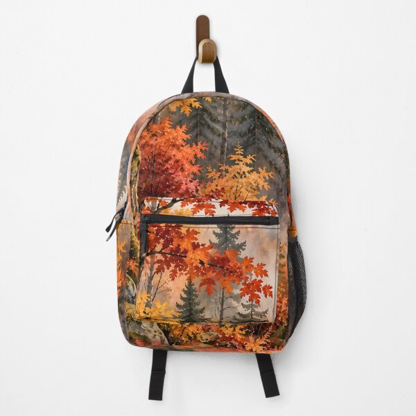 Item preview, Misty Autumn Forest Watercolor Landscape designed and sold by blankTeeShirt.