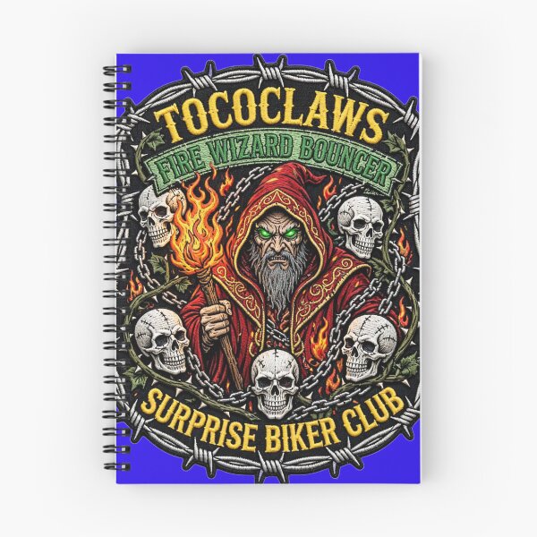 Item preview, Fire Wizard Bouncer Red Pyromancer | Surprise Biker Club Patch Graphic  Tags: designed and sold by TOCOCLAWS.
