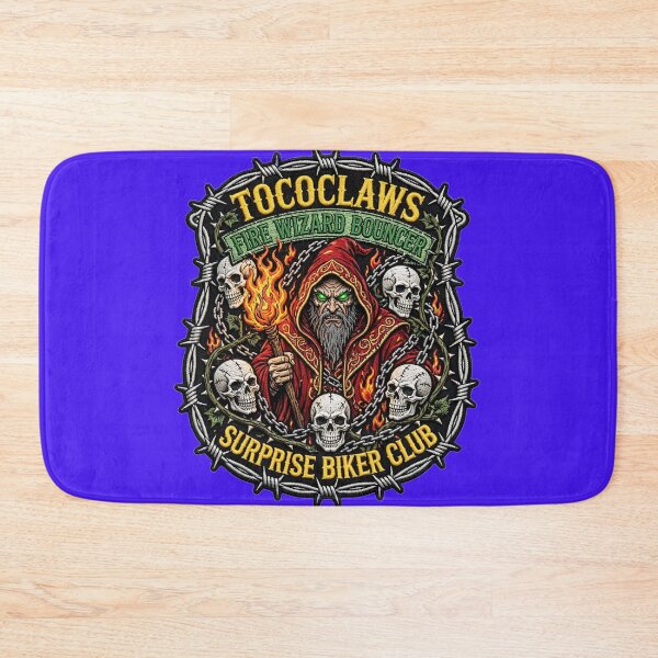 Item preview, Fire Wizard Bouncer Red Pyromancer | Surprise Biker Club Patch Graphic  Tags: designed and sold by TOCOCLAWS.