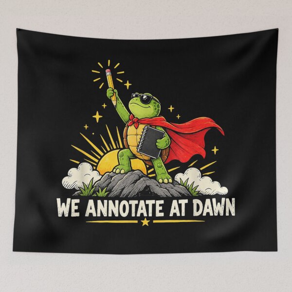 Item preview, We Annotate At Dawn Frog Turtle English Teacher Back to designed and sold by SaboCollita.