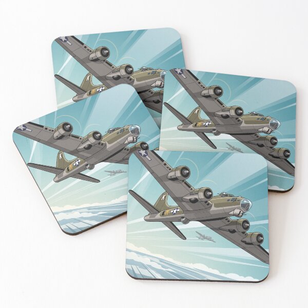 Item preview, B-17 Flying Fortress Banking Illustration designed and sold by Airpower Art.