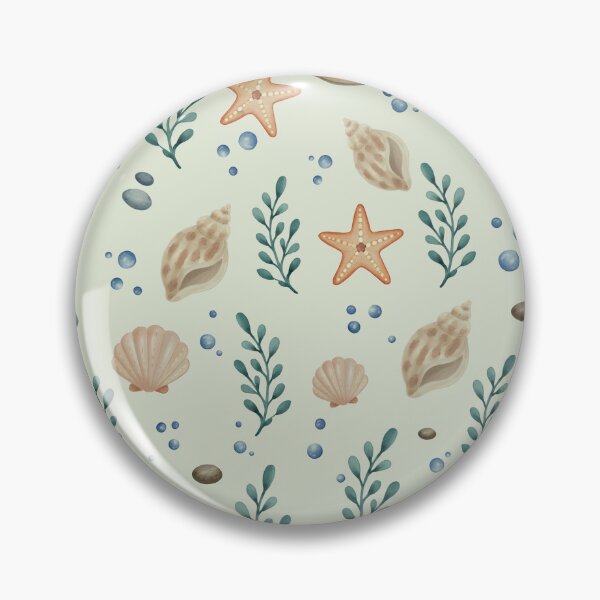 Item preview, Starfish Sand Dollar Coastal Seamless Pattern designed and sold by SheHood.