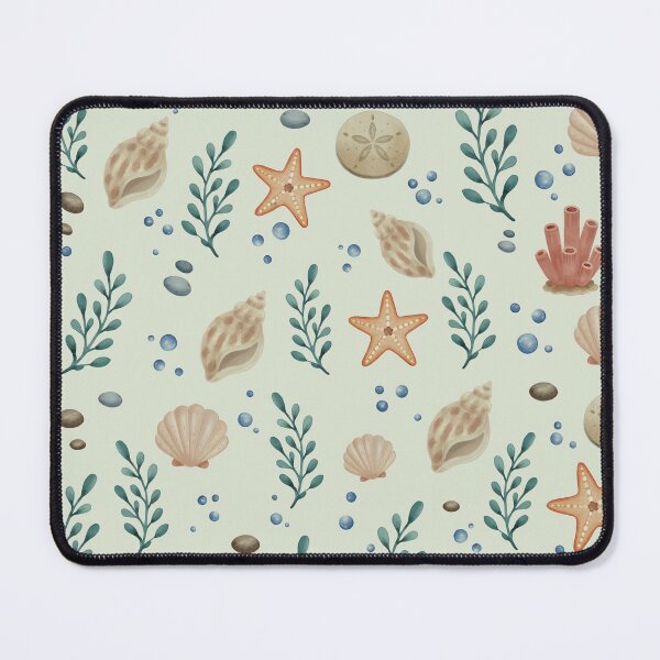 Item preview, Starfish Sand Dollar Coastal Seamless Pattern designed and sold by SheHood.