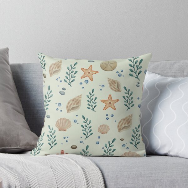 Item preview, Starfish Sand Dollar Coastal Seamless Pattern designed and sold by SheHood.