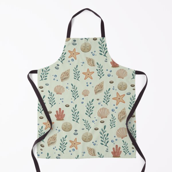 Item preview, Starfish Sand Dollar Coastal Seamless Pattern designed and sold by SheHood.