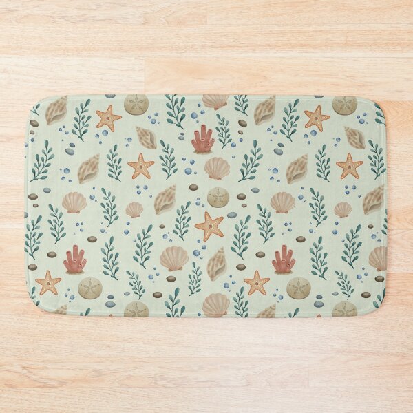 Item preview, Starfish Sand Dollar Coastal Seamless Pattern designed and sold by SheHood.