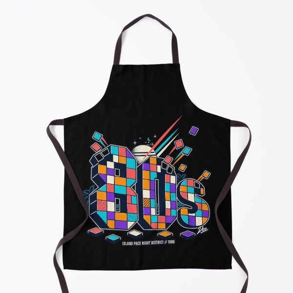 Item preview, Exploding 80s Retro Arcade Night District Graphic designed and sold by Island Pace Design.