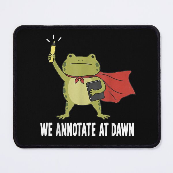 Item preview, We Annotate At Dawn Teacher Humor Grading Papers Frog designed and sold by SaboCollita.