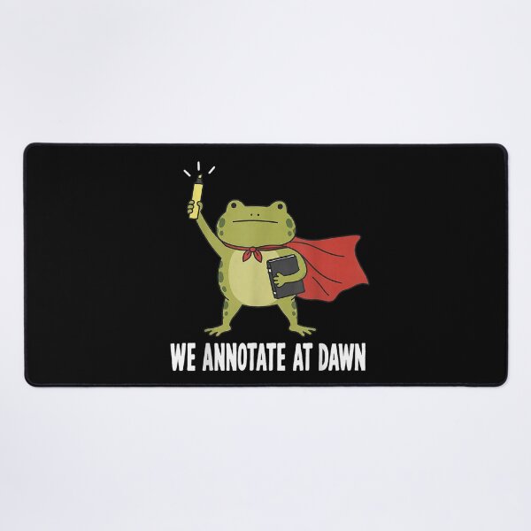 Item preview, We Annotate At Dawn Teacher Humor Grading Papers Frog designed and sold by SaboCollita.