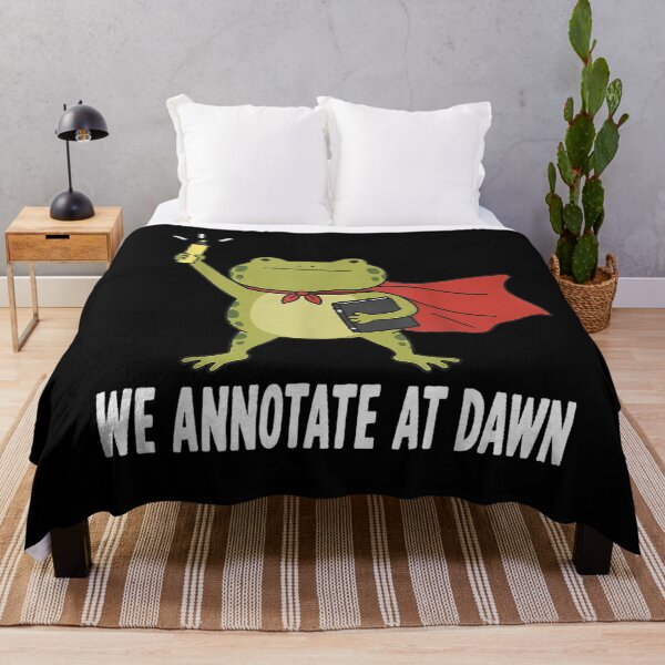 Item preview, We Annotate At Dawn Teacher Humor Grading Papers Frog designed and sold by SaboCollita.