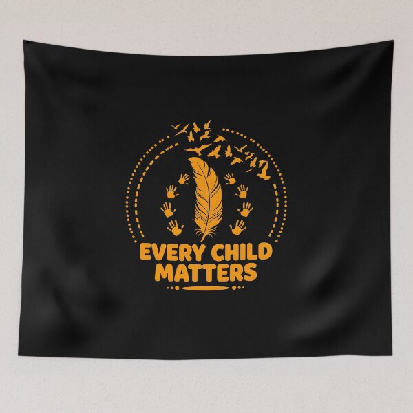 Item preview, Every Child Matters Orange Feather Bird Flock designed and sold by OlyvieArt.