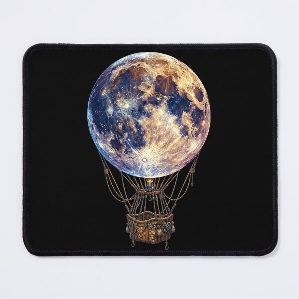 Item preview, Steampunk Lunar Voyage Through Celestial Night designed and sold by vienaphi.
