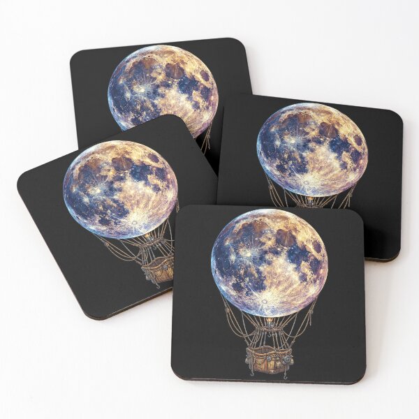 Item preview, Steampunk Lunar Voyage Through Celestial Night designed and sold by vienaphi.