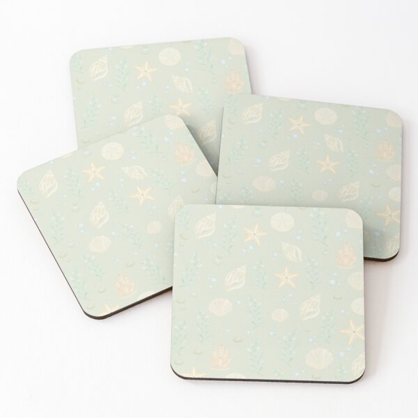 Item preview, Starfish Sand Dollar Coastal Seamless Pattern designed and sold by SheHood.