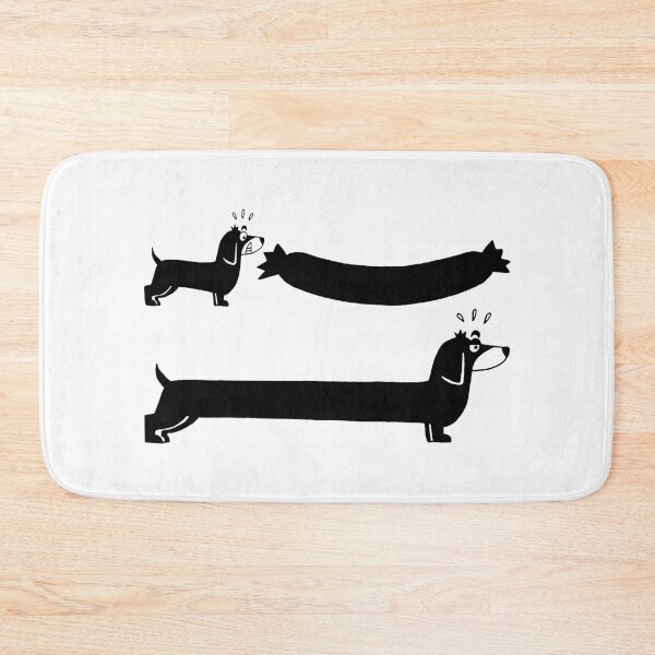 Item preview, The black dog and the sausage designed and sold by Lagueny.