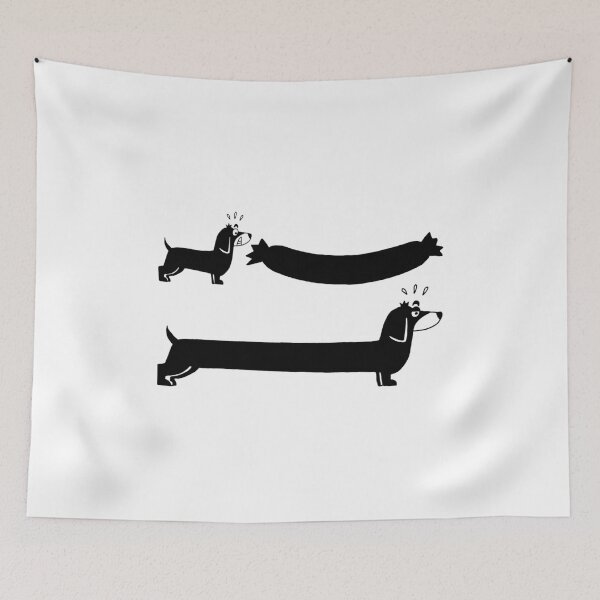 Item preview, The black dog and the sausage designed and sold by Lagueny.