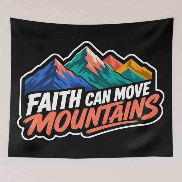 Item preview, Matthew 17:20 Faith Can Move Mountains designed and sold by plushism.