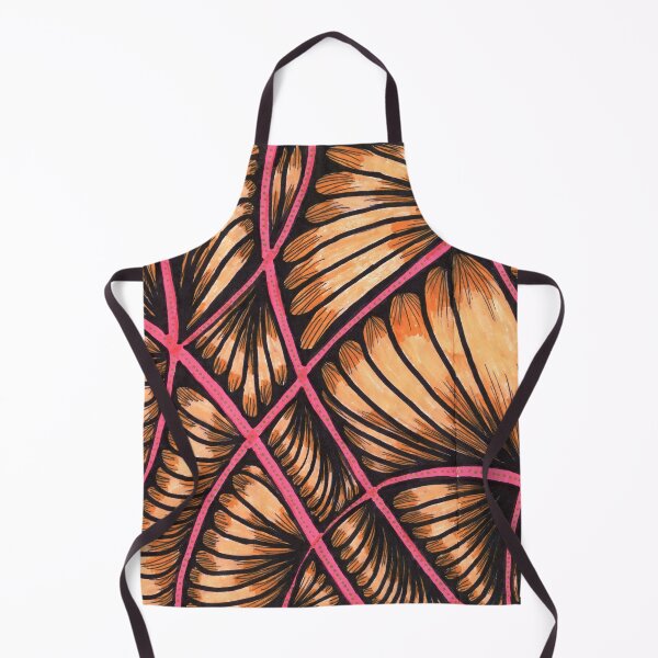 Item preview, Hand Drawn Orange and Pink Abstract Zentangle designed and sold by Ipek Morel.
