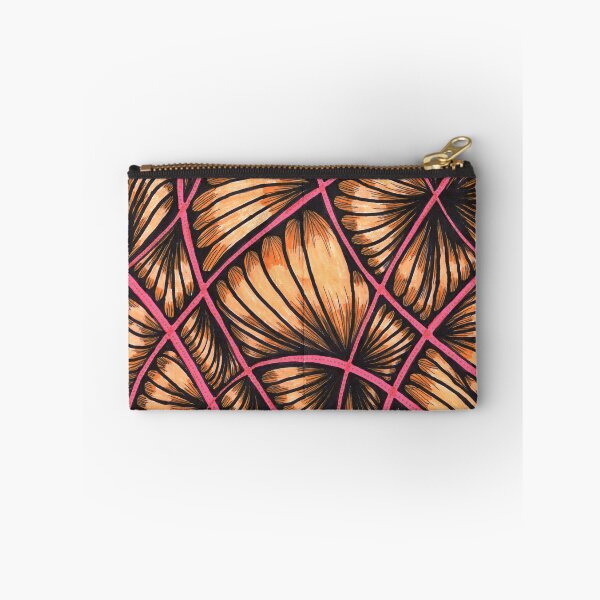 Item preview, Hand Drawn Orange and Pink Abstract Zentangle designed and sold by Ipek Morel.