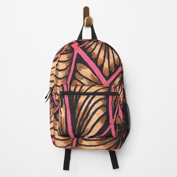 Item preview, Hand Drawn Orange and Pink Abstract Zentangle designed and sold by Ipek Morel.