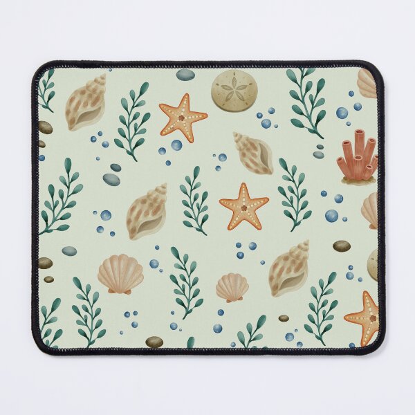 Item preview, Starfish Sand Dollar Coastal Seamless Pattern designed and sold by SheHood.