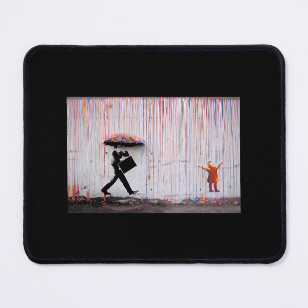 Item preview, Banksy Umbrella Rainbow Happy Girl designed and sold by alaulmengodv.