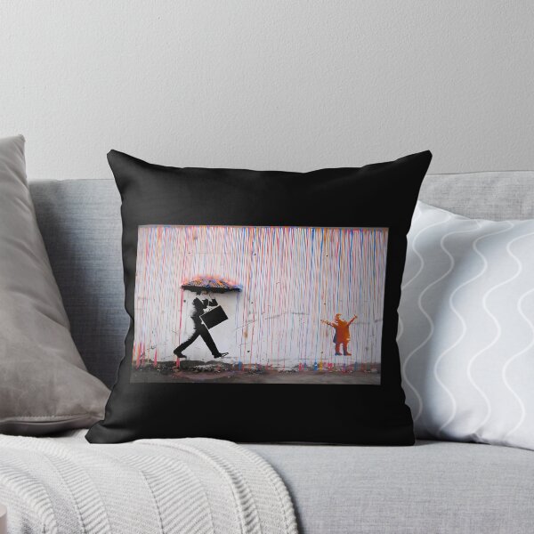 Item preview, Banksy Umbrella Rainbow Happy Girl designed and sold by alaulmengodv.