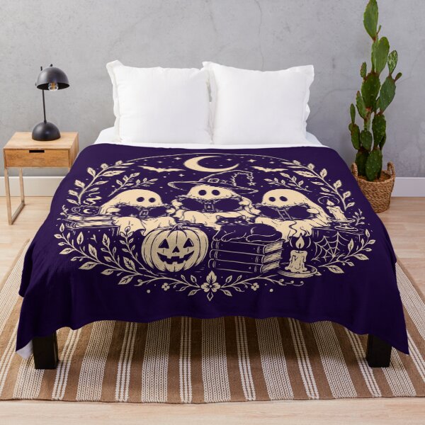 Item preview, Halloween ghosts read books Cozy Autumn designed and sold by Christine Krahl.