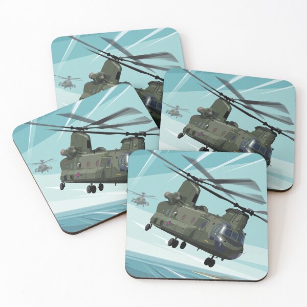 Item preview, Boeing Chinook Helicopter Flying Illustration designed and sold by Airpower Art.