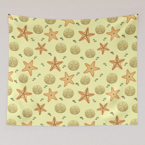 Item preview, Starfish Sand Dollar Beach Pattern designed and sold by SheHood.