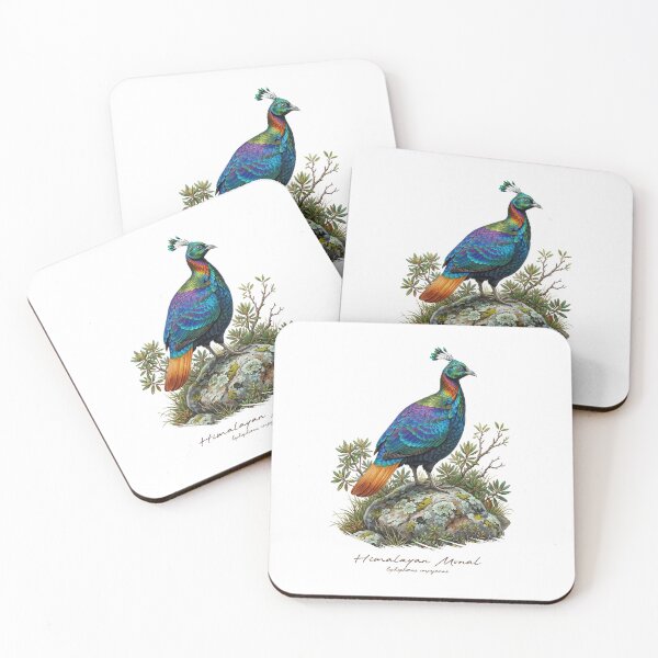 Item preview, Himalayan Monal on Rock Bird Illustration designed and sold by Takeda-art.