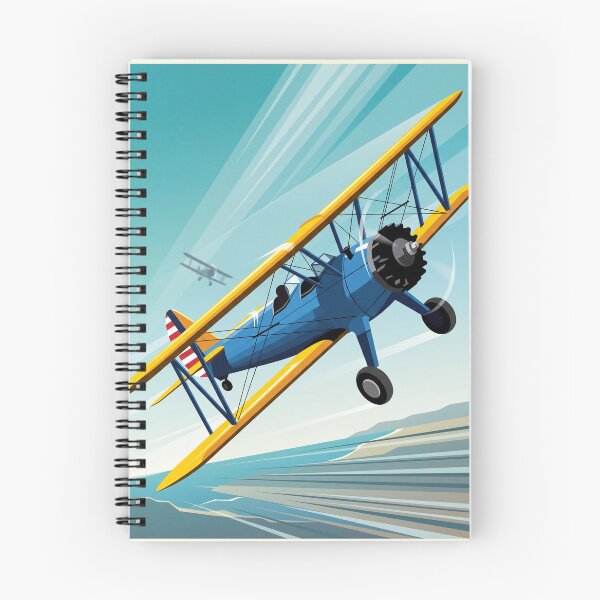 Item preview, Boeing Stearman Biplane Banking Illustration designed and sold by Airpower Art.