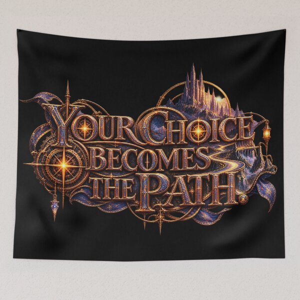 Item preview, Your choice becomes the path.(Steampunk Version) designed and sold by MaxDreamsArt.