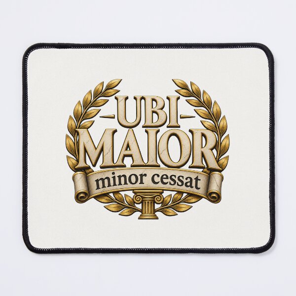 Item preview, Ubi Maior Minor Cessat – Roman Laurel & Gold Typography designed and sold by MetaModel Editions.