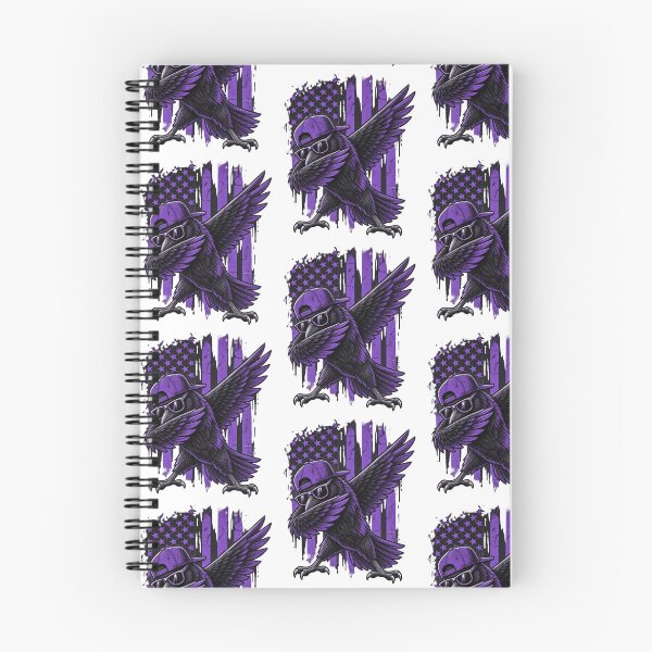 Item preview, Cool Dabbing Raven Bird Wearing Sunglasses Purple Flag Design designed and sold by SmithOscarShop.