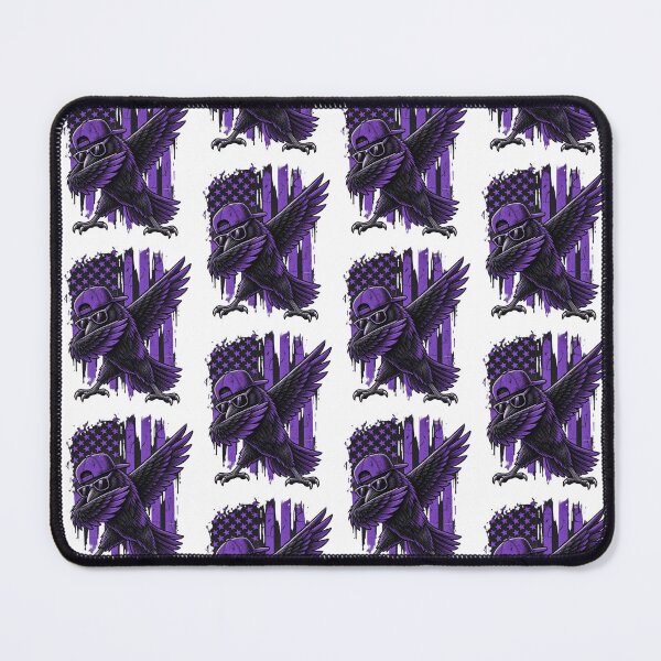 Item preview, Cool Dabbing Raven Bird Wearing Sunglasses Purple Flag Design designed and sold by SmithOscarShop.
