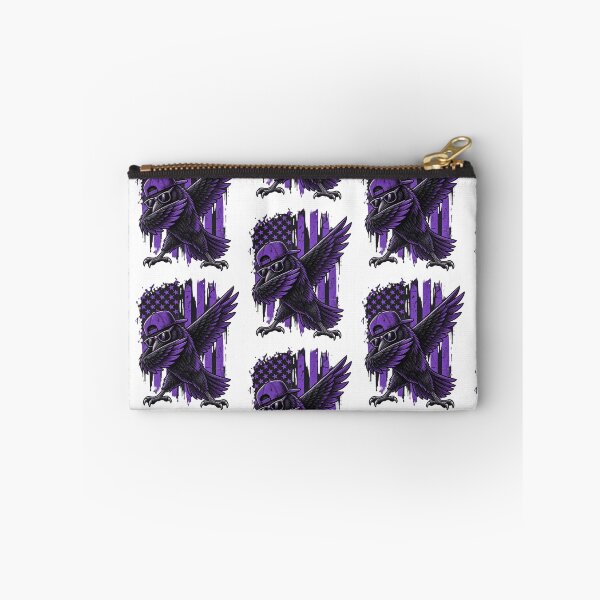 Item preview, Cool Dabbing Raven Bird Wearing Sunglasses Purple Flag Design designed and sold by SmithOscarShop.