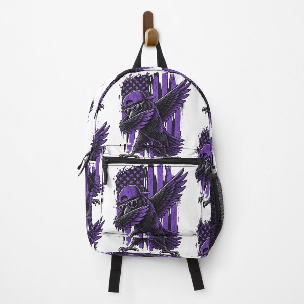 Item preview, Cool Dabbing Raven Bird Wearing Sunglasses Purple Flag Design designed and sold by SmithOscarShop.