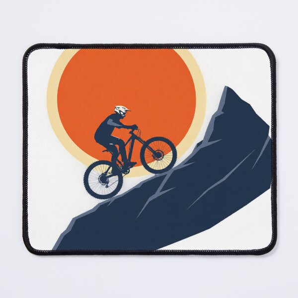 Item preview, Mountain Biker Climbing the Summit – MTB Adventure designed and sold by Yanoma.