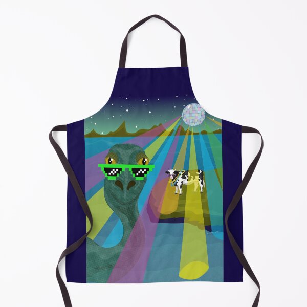 Item preview, Party Cow With Loch Ness Monster designed and sold by kerriestuff.